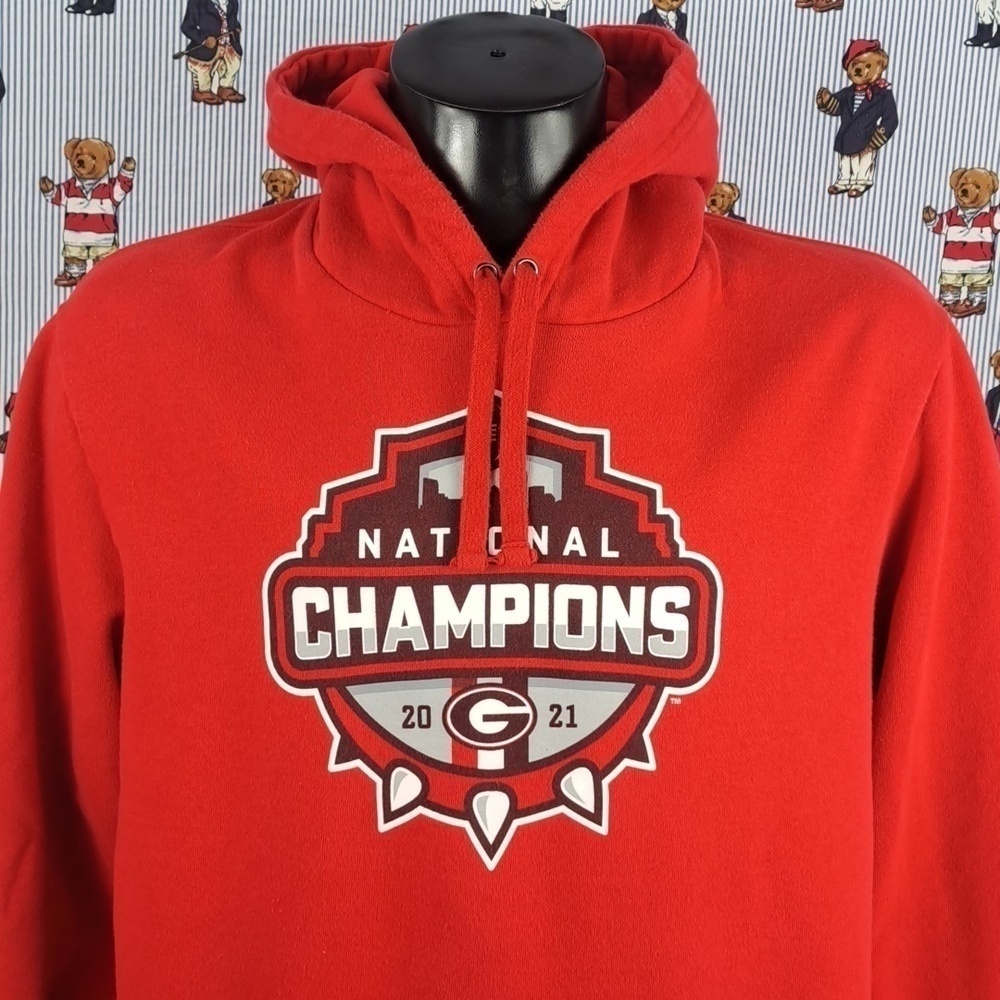 2021 University of Georgia Bulldogs National title Championship XL red hoodie